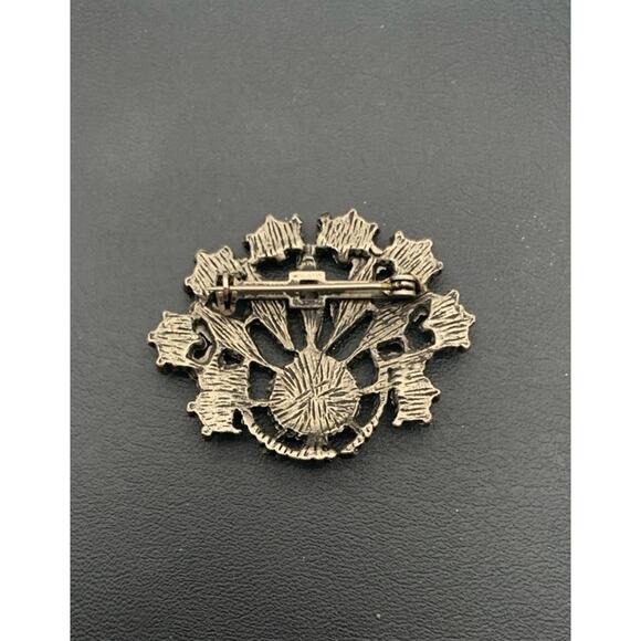 Vintage Silver Tone & Faux Turquoise Southwestern Western Boho Brooch Pin - Picture 3 of 4